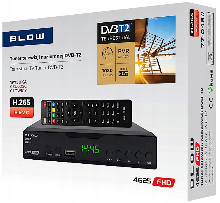 alt Tuner DVBT2 BLOW 4625FHD H.265 box